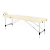 Massagetafel Inklapbaar Aluminium Balance 2 Zones Crème