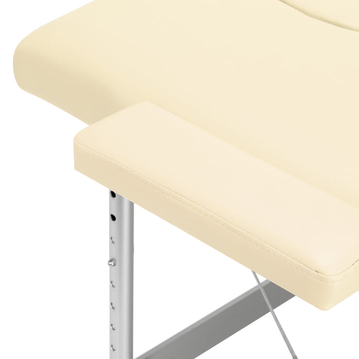 Massagetafel Inklapbaar Aluminium Balance 2 Zones Crème