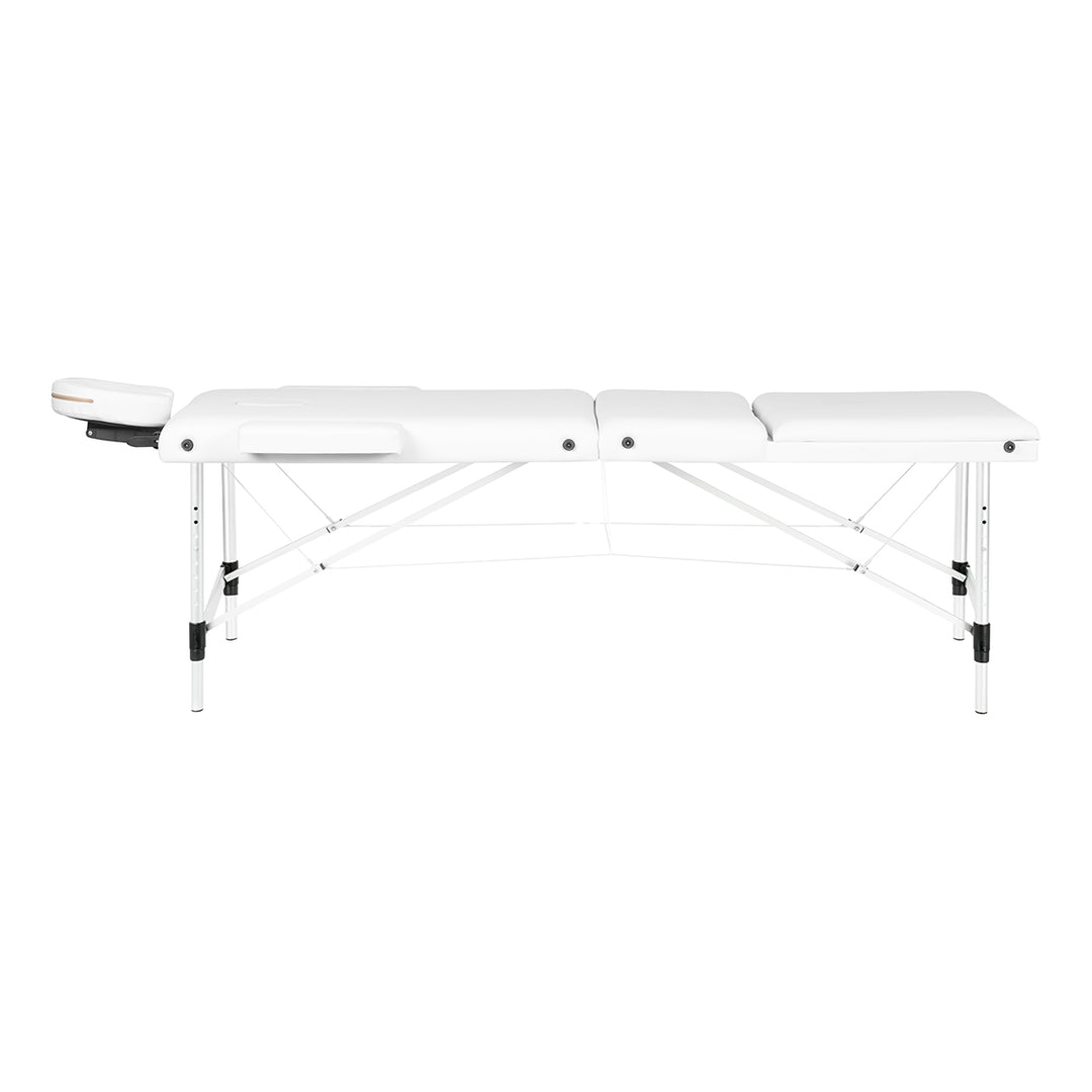 Massagetafel Inklapbaar Aluminium Balance 3 Zones Wit