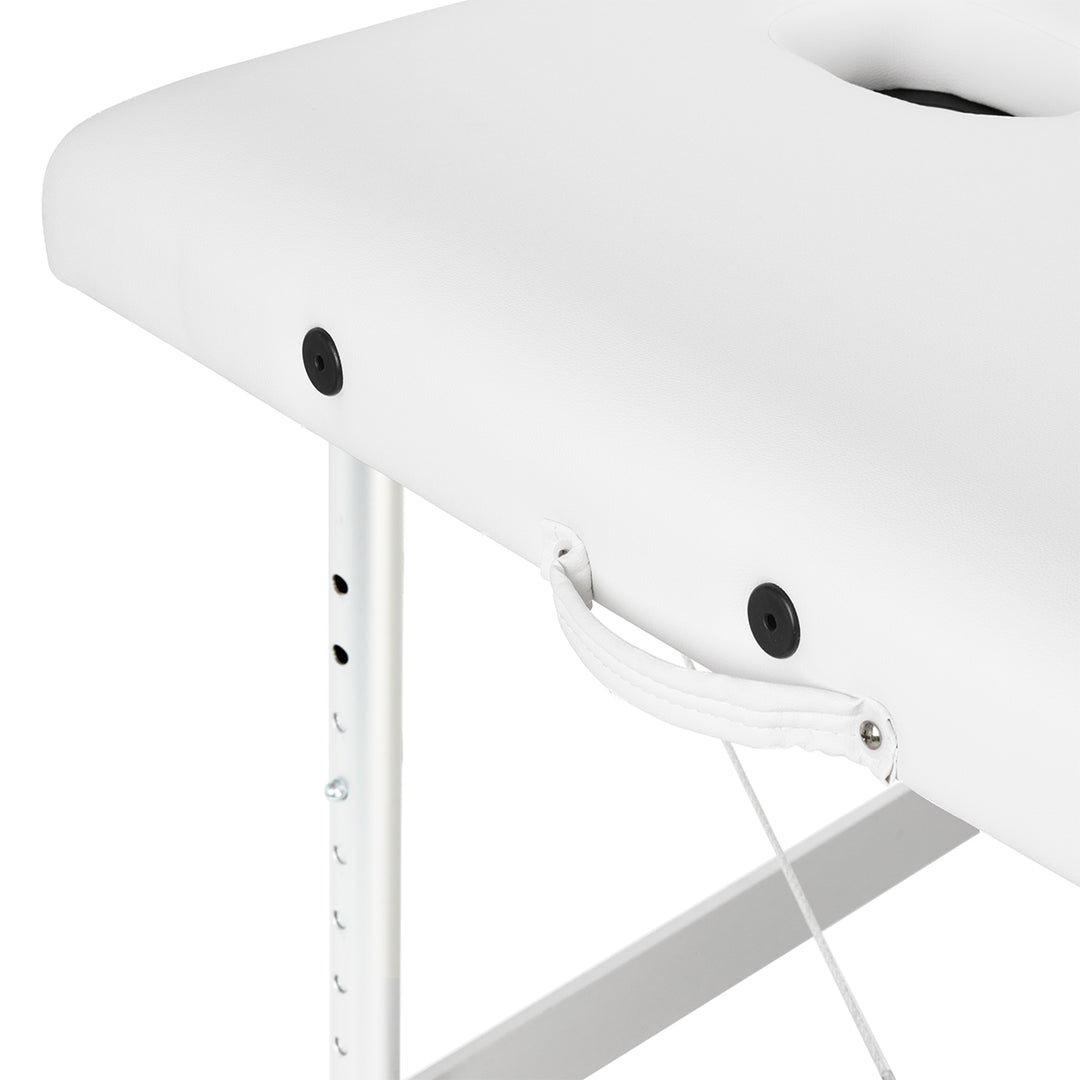 Massagetafel Inklapbaar Aluminium Balance 3 Zones Wit