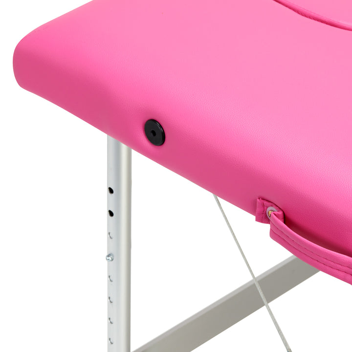 Massagetafel Inklapbaar Aluminium Balance 2 Zones Roze