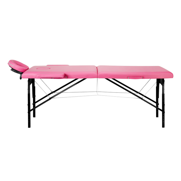 Massagetafel Inklapbaar Beukenhout Balance 2 Zones Roze