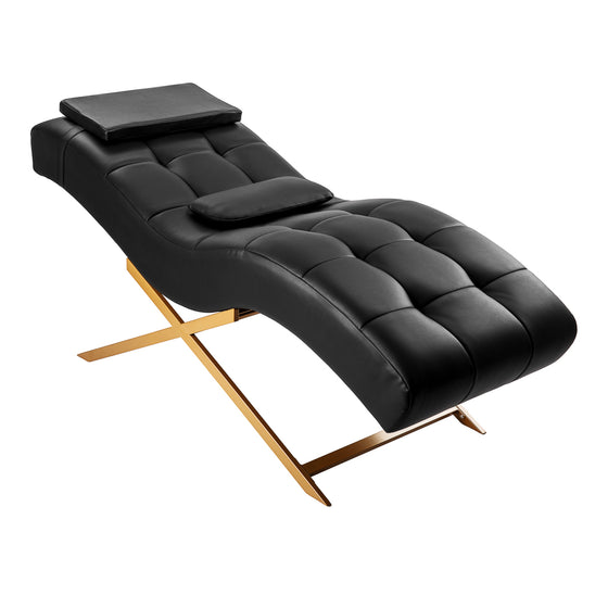 Behandelstoel Wimpers Sillon Alba Zwart-Goud