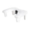 Manicure Armrest Momo Croissant with Phone Holder - White
