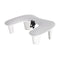 Manicure Armrest Momo Croissant with Phone Holder - Grey