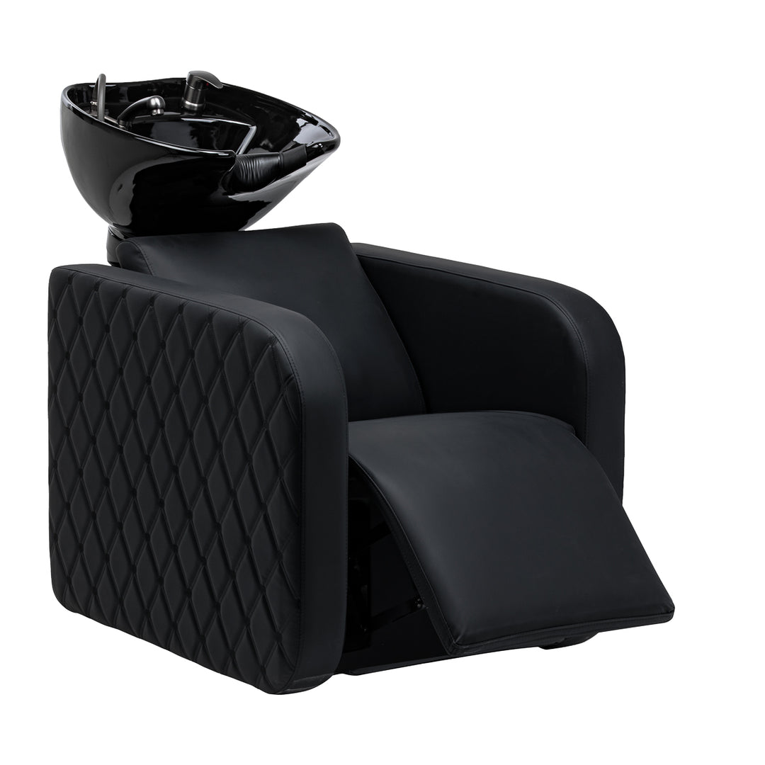 Wasunit Gabbiano Sylvia Plus met Elektrische Beensteun en Massage Zwart - afbeelding 2