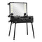 Make-up Koffer Mobiel Station Plus met Verlichte Spiegel en Speakers Zwart