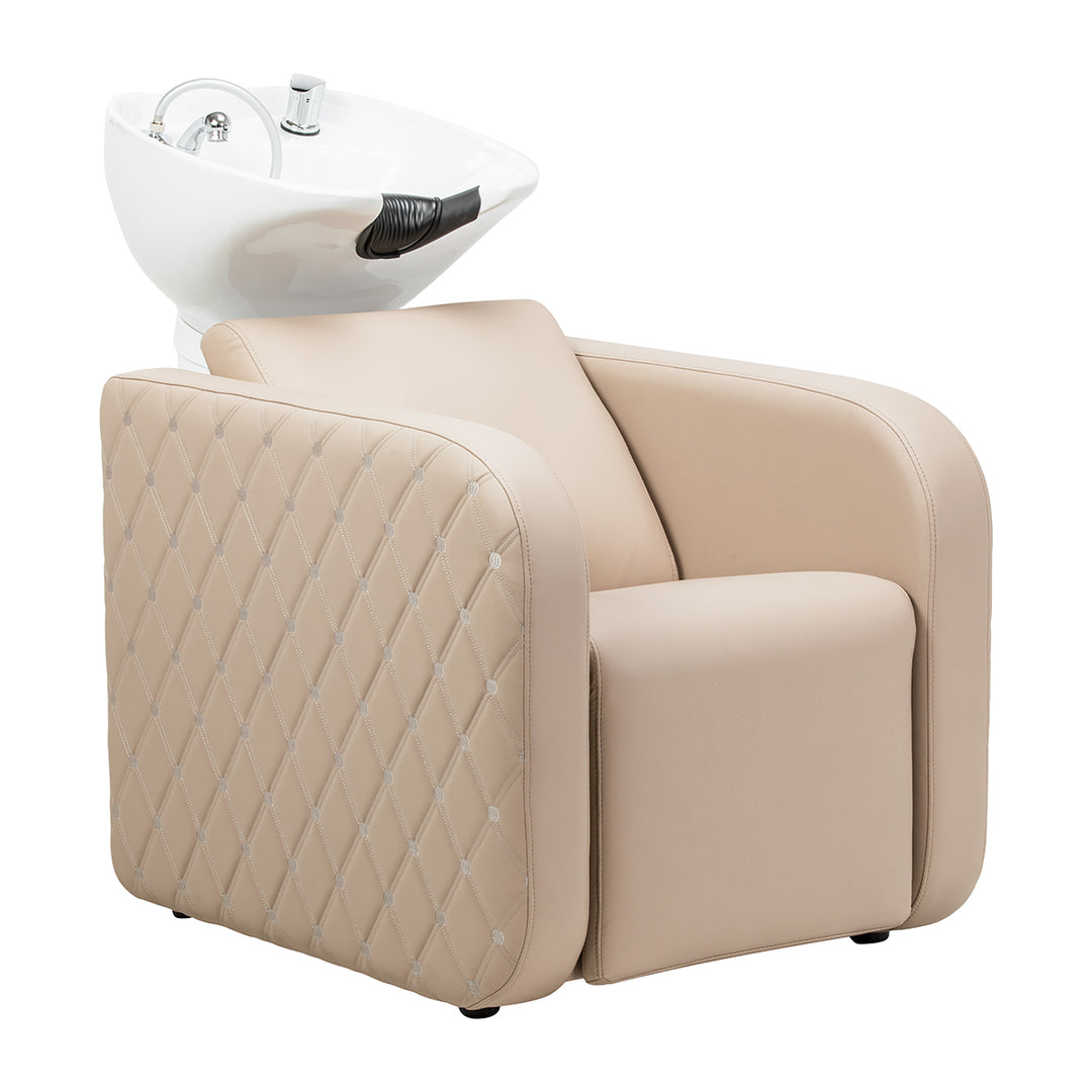 Wasunit Gabbiano Sylvia Plus met Elektrische Beensteun en Massage Beige