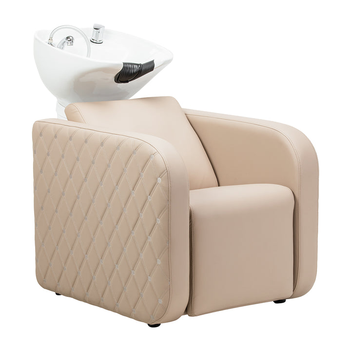 Wasunit Gabbiano Sylvia Plus met Elektrische Beensteun en Massage Beige