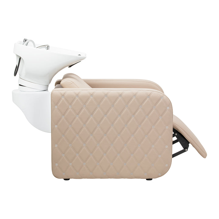 Wasunit Gabbiano Sylvia Plus met Elektrische Beensteun en Massage Beige - afbeelding 3