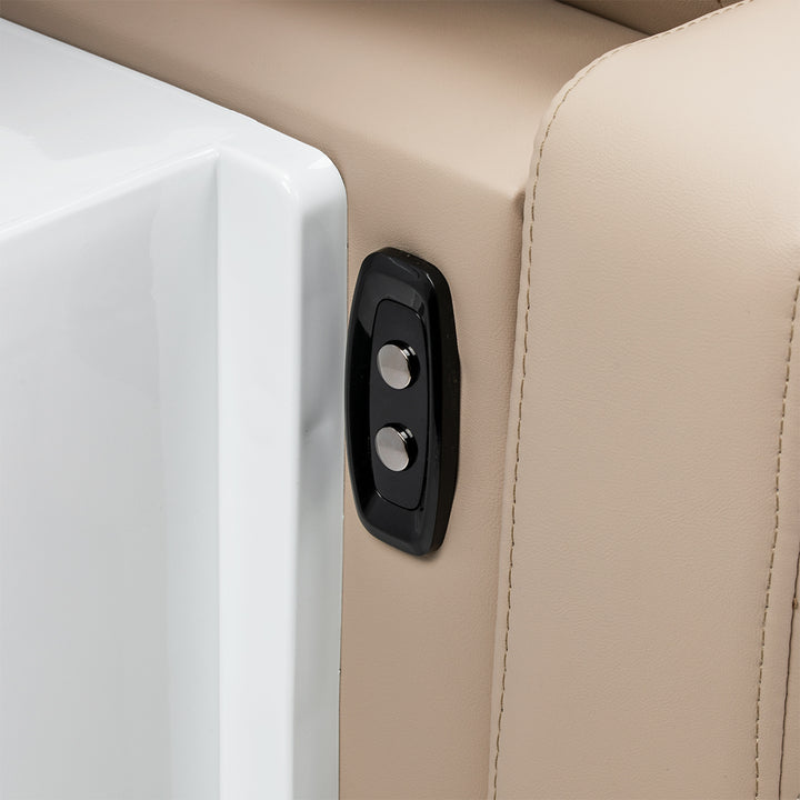 Wasunit Gabbiano Sylvia Plus met Elektrische Beensteun en Massage Beige - afbeelding 16