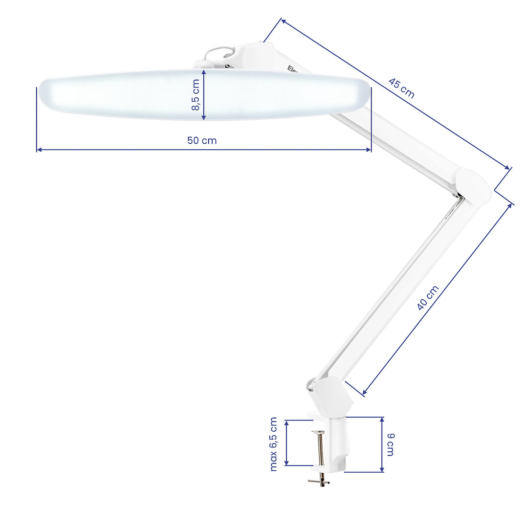 LED Lamp Schoonheidssalon met Klem Elegante Wit - afbeelding 7
