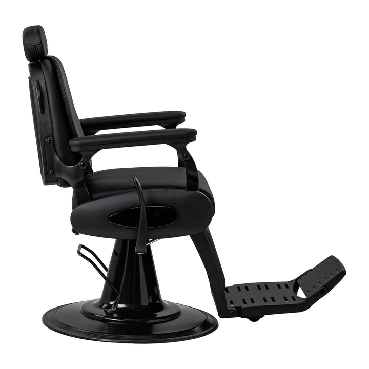 Barberstoel Gabbiano Francesco met Massage Zwart-Zwart - afbeelding 4