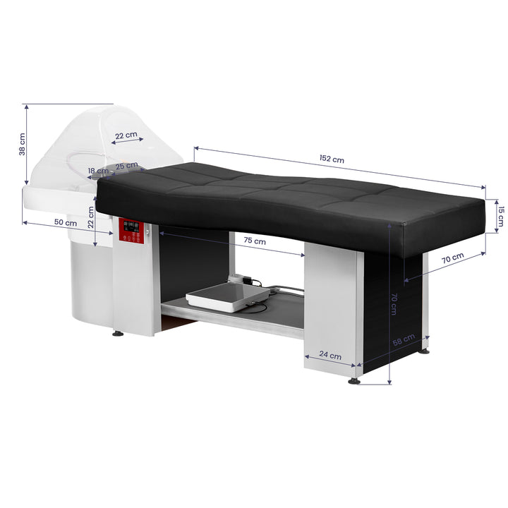 Wasunit Gabbiano Head Spa 017 Zwart - afbeelding 17