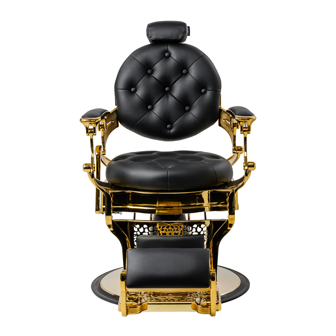 Barberstoel Gabbiano Niccolo Zwart-Goud - afbeelding 2