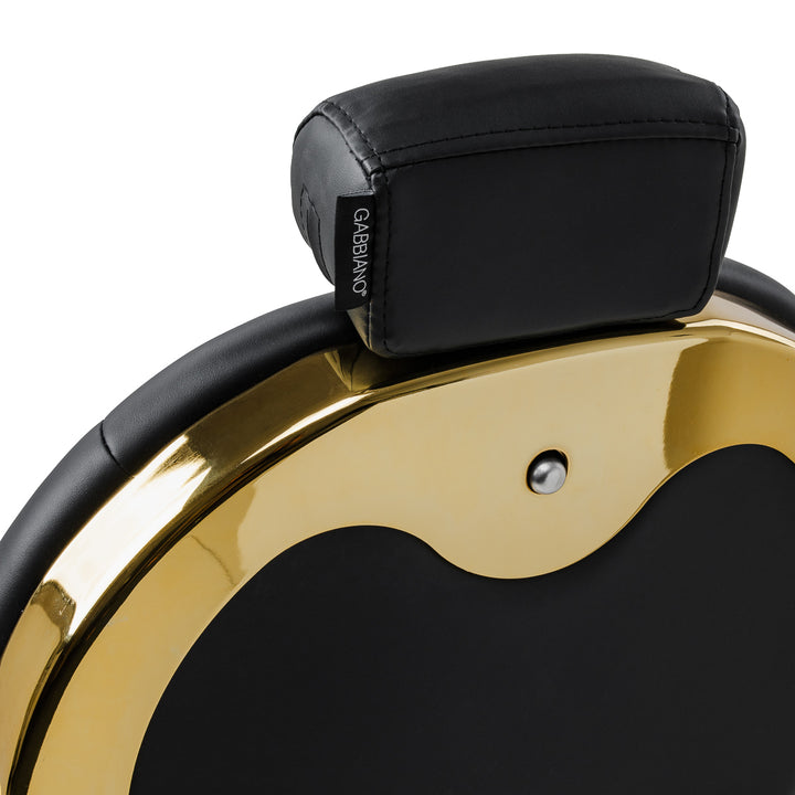 Barberstoel Gabbiano Niccolo Zwart-Goud - afbeelding 9
