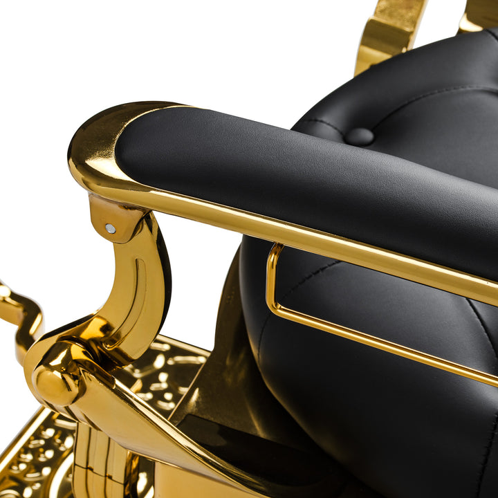 Barberstoel Gabbiano Niccolo Zwart-Goud - afbeelding 17