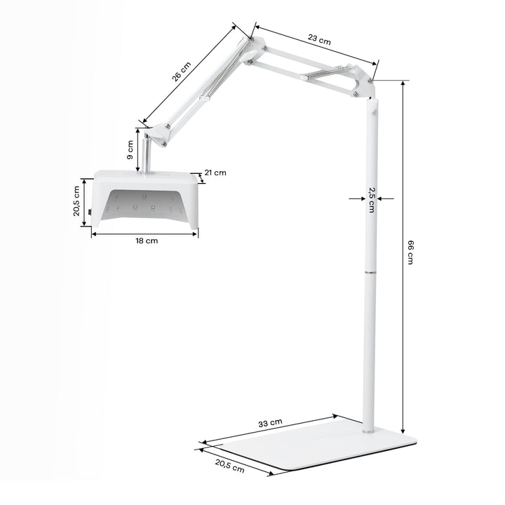 UV Lamp Nagels LED op Statief Glow 112 48W Wit - afbeelding 7