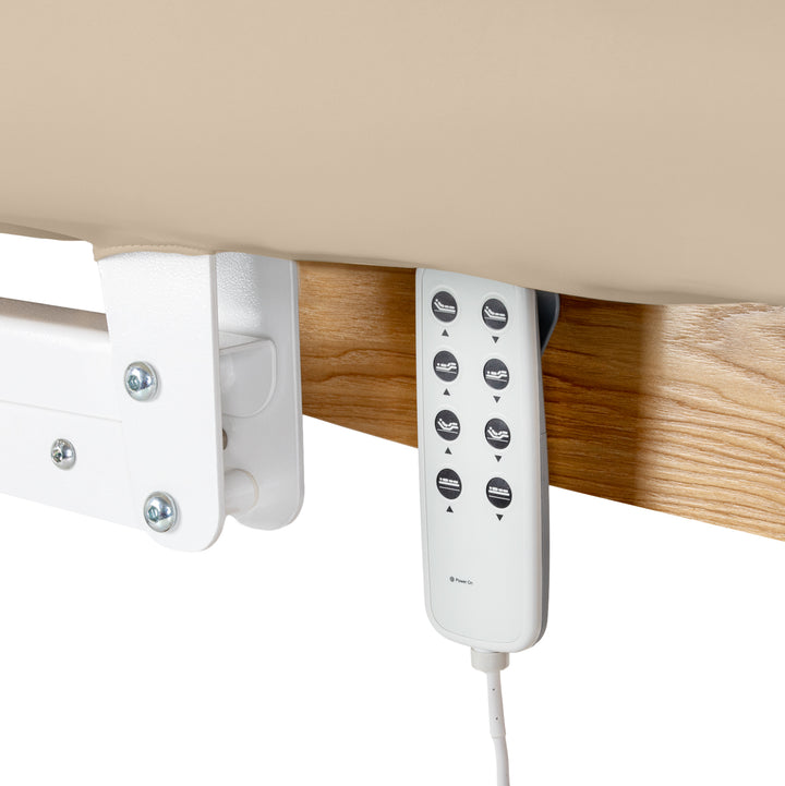 Massagetafel Elektrisch Sillon Relax Beige-Lichtbruin - afbeelding 7