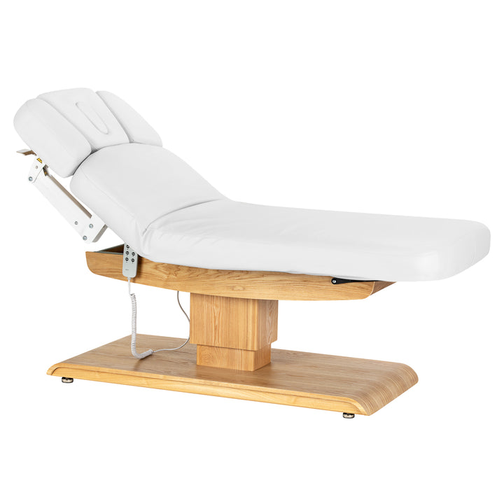 Massagetafel Elektrisch Sillon Relax Wit-Lichtbruin - afbeelding 2