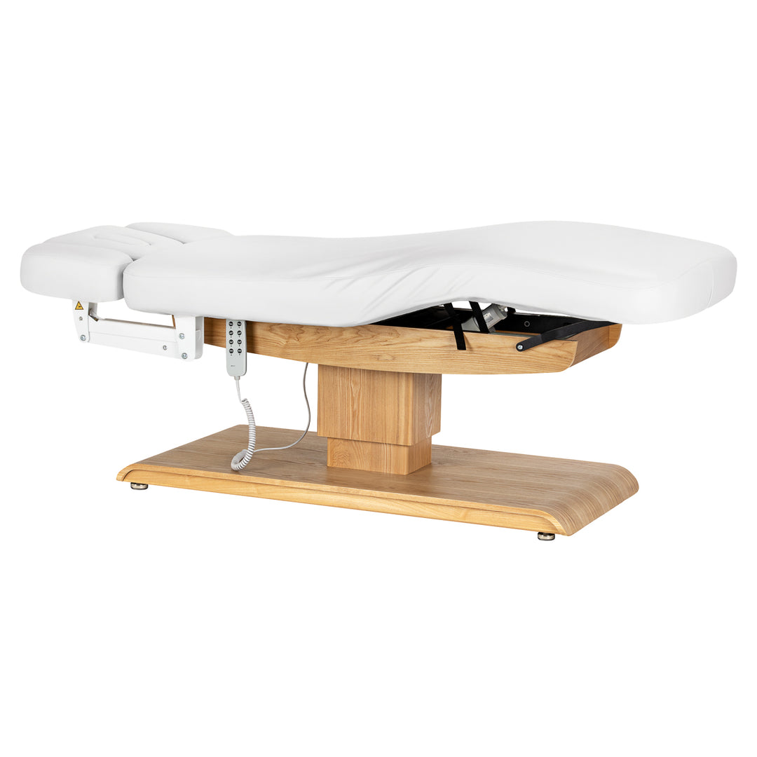 Massagetafel Elektrisch Sillon Relax Wit-Lichtbruin - afbeelding 3