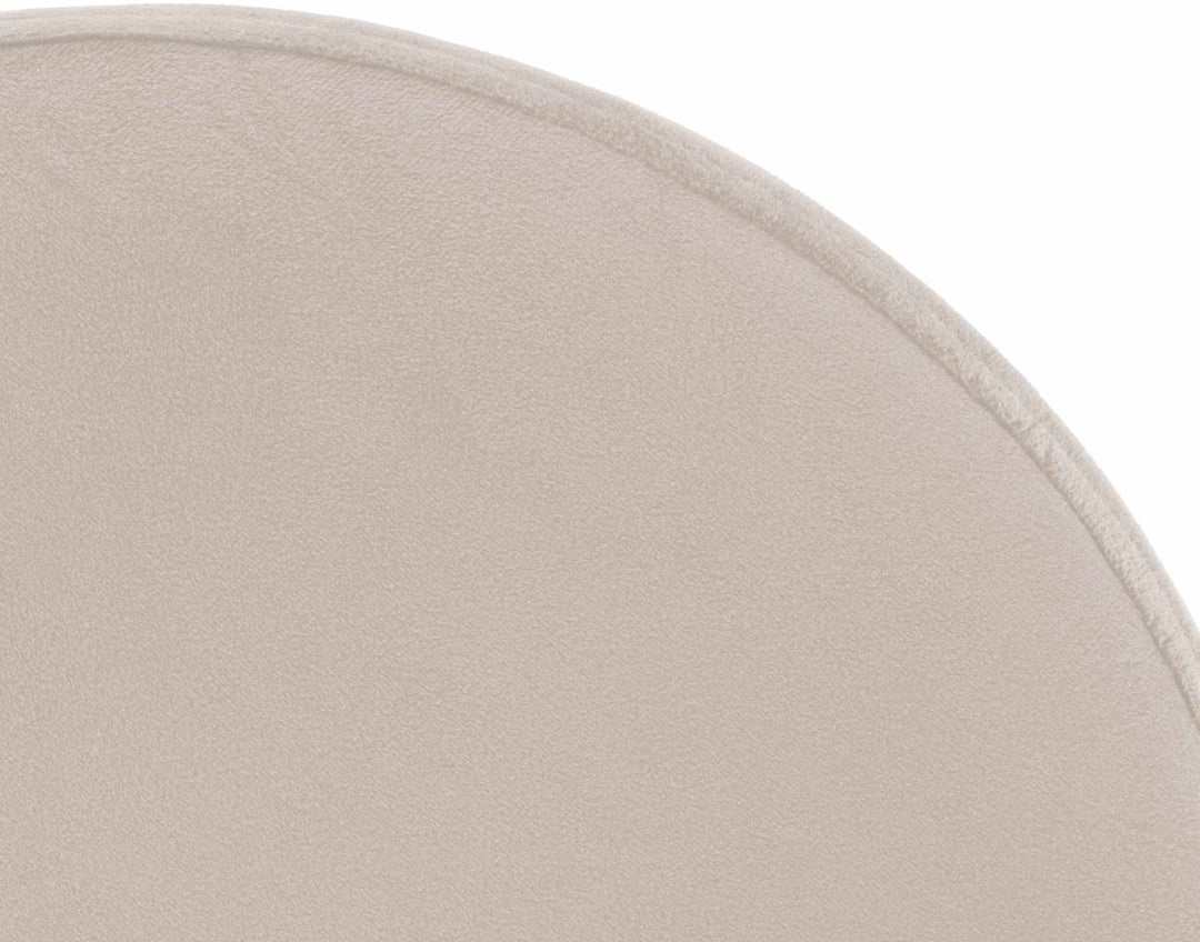 Barkruk Fluweel Verstelbaar Draaibaar 109 Crème - afbeelding 6