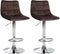 Bar Stool, Adjustable and Swivelling - Brown