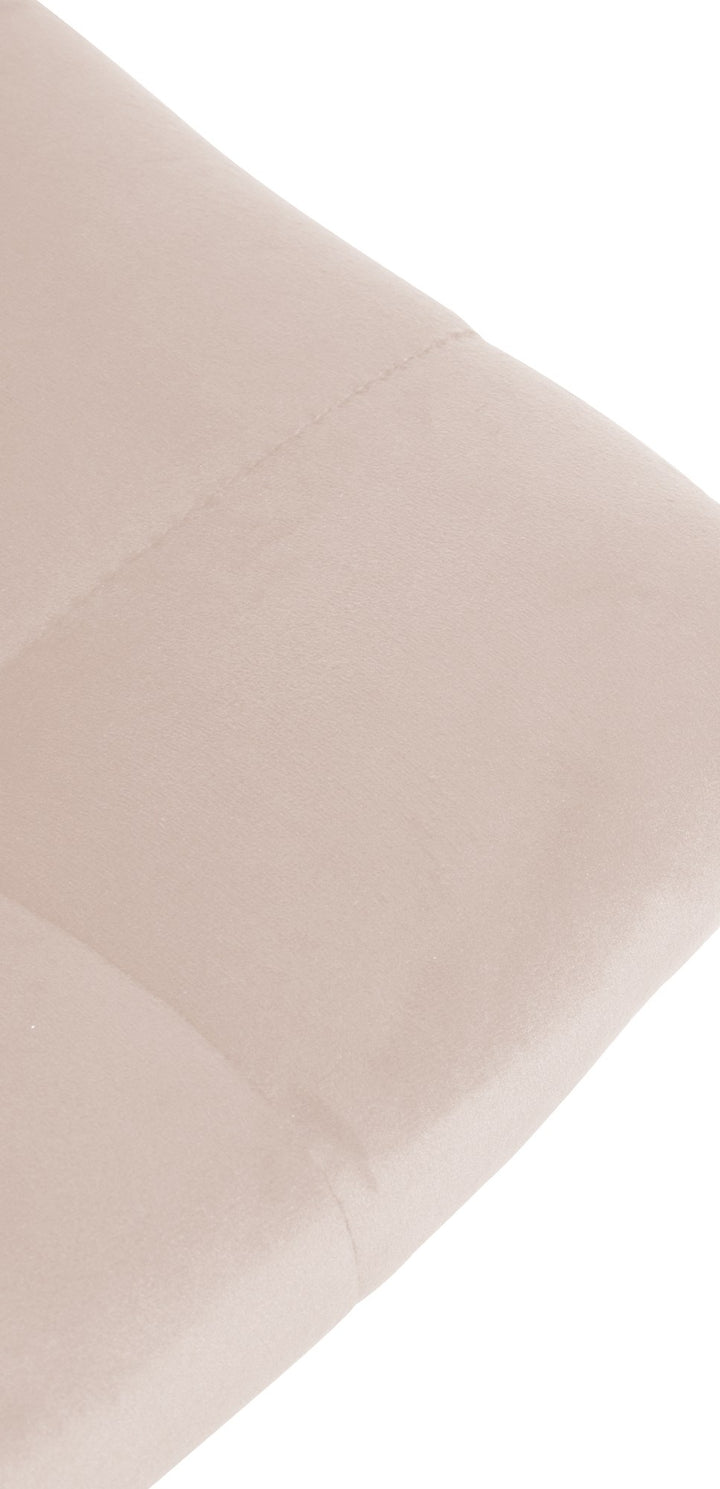 Set van 2 Barkrukken met Rugleuning Fluweel Verstelbaar Draaibaar 107 Beige - afbeelding 8