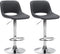 Bar Stool Set 106, Adjustable and Swivelling - Black