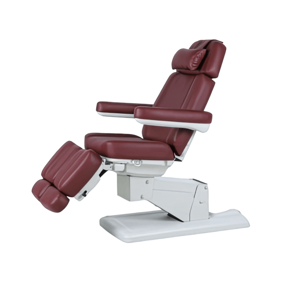 Behandelstoel Elektrisch P Clinic Jupiter 3 Bordeauxrood