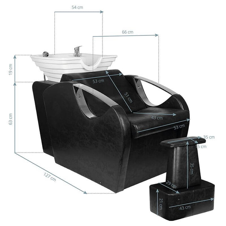 Wasunit Hair System HSB59 Zwart 10
