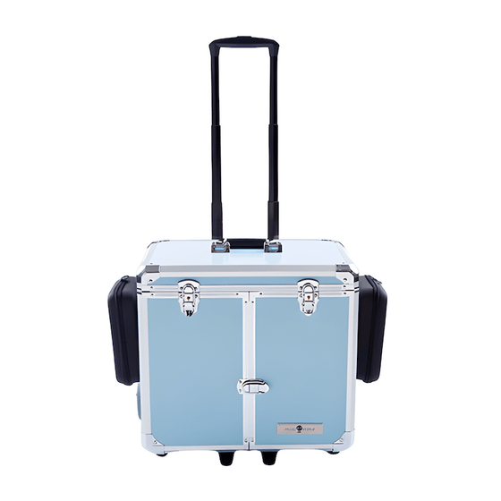 Pedicure Koffer met Trolley PodoMobile Midi Grey Blue