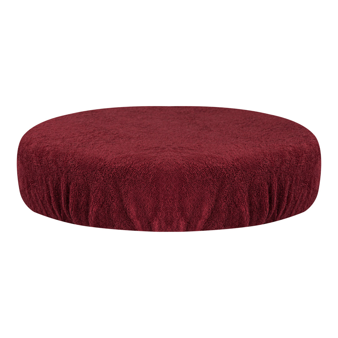 Stoelhoes Tabouret Terry Bordeauxrood 1