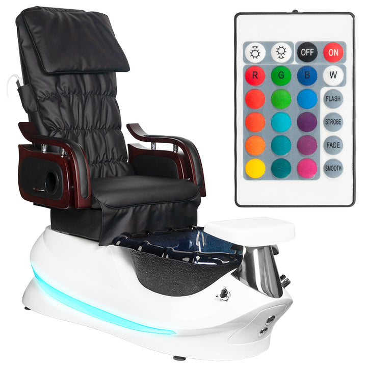 Spa Behandelstoel Elektrisch Massage AS-261 Zwart Wit 3