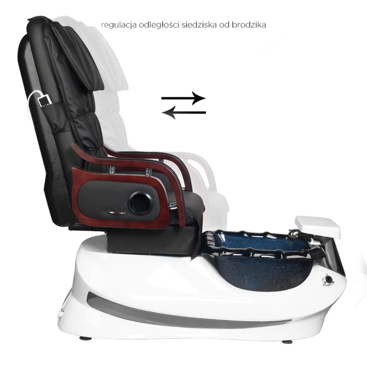 Spa Behandelstoel Elektrisch Massage AS-261 Zwart Wit 4