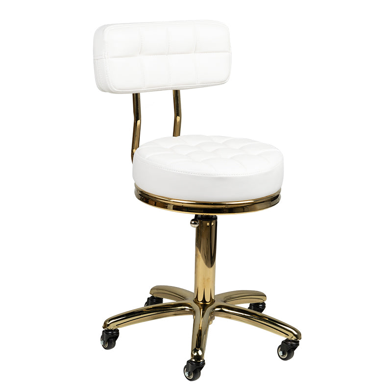 Tabouret AM-961 Goud-Wit 1