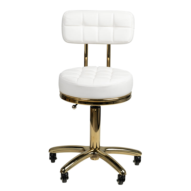 Tabouret AM-961 Goud-Wit 2