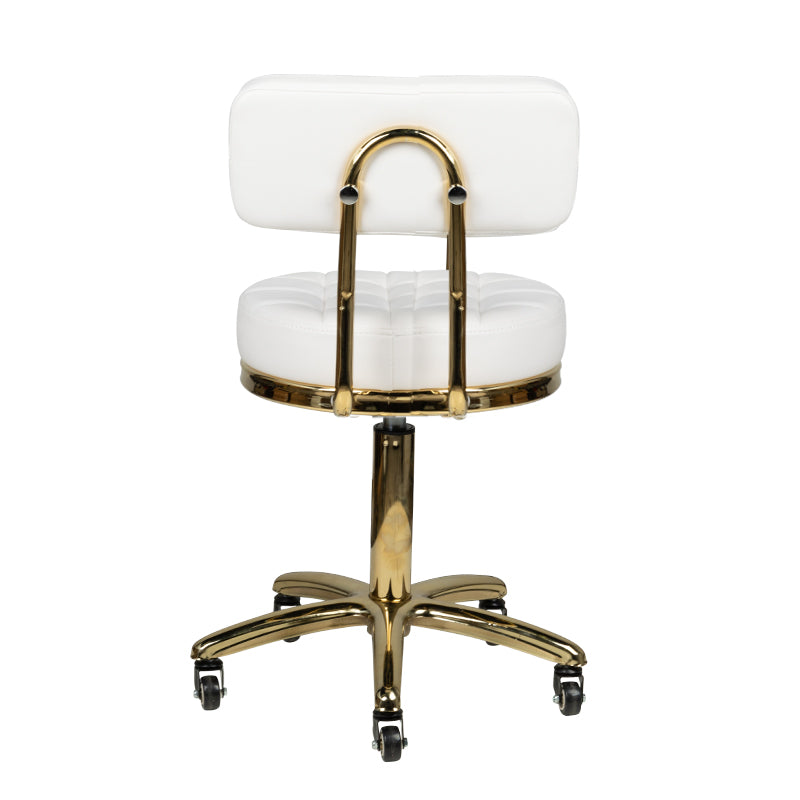 Tabouret AM-961 Goud-Wit 4