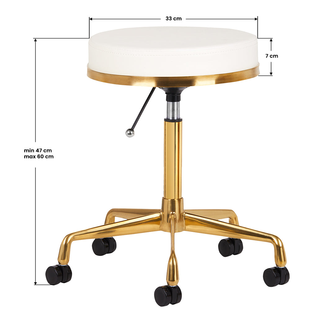 Tabouret H4 Goud Wit 3